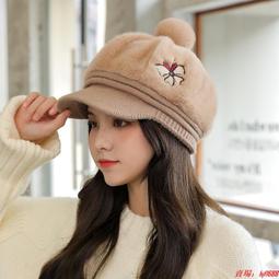 毛絨帽子女冬季可愛加厚秋冬保暖卡通女款漁夫帽白色2023新款盆帽 歷史價格詳細信息