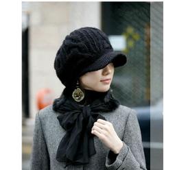 黑色毛線帽子女秋冬季韓版潮ins百搭可愛大耳朵情侶保暖針織帽男#促銷 #現貨 #可開發票 歷史價格詳細信息