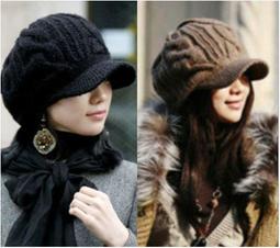 帽子女冬天時尚韓版潮顯臉小針織帽男士潮新款加絨加厚日系毛線帽(SL) 歷史價格詳細信息