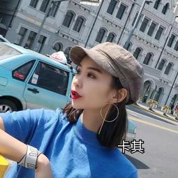 英倫復古鴨舌帽(格紋灰色)[大買家] 歷史價格詳細信息