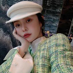 韓國純羊毛呢立體貝雷帽休閒羊絨氈帽法式畫家帽復古優雅禮帽氣質 歷史價格詳細信息