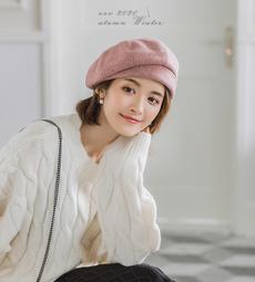 千鳥 貝雷帽 帽子 貝蕾帽 毛帽 造型帽 皮格 拼接 千鳥格 格紋 畫家帽 八角帽 明星 網紅 韓國 歐美 BEGIN 歷史價格詳細信息