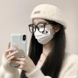 日系白色帽子女款大頭圍毛絨帽顯臉小套頭帽毛茸茸小熊耳朵雷鋒帽 歷史價格詳細信息