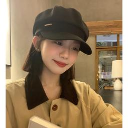 新款八角貝雷帽子女冬季顯臉小英倫風復古鴨舌畫家帽時尚百搭潮流 歷史價格詳細信息