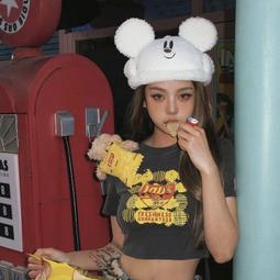 米奇聖誕帽 聖誕貝蕾帽 薑餅人米奇 迪士尼聖誕節 帽子 毛呢 畫家帽 髮飾 歷史價格詳細信息