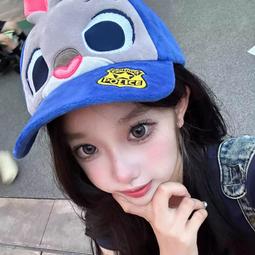 迪士尼朱迪帽子捏一捏會動的耳朵兔可愛冬季護耳帽毛絨保暖女秋冬 歷史價格詳細信息