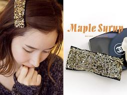 ☆韓國進口-典雅赫本風 紗質玫瑰珍珠蕾絲髮束(8-10-1)*(現貨) 歷史價格詳細信息