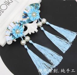 漢服頭飾兒童女中國風花朵步搖流蘇髮簪公主古風盤發發釵髮飾 歷史價格詳細信息