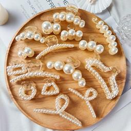 珍珠方形抓夾 大髮夾 珍珠鯊魚夾 盤髮夾 方形夾子 珍珠抓夾 方型 大鯊魚夾 洗澡盤頭髮 大抓夾 方形鯊魚夾 髮抓髮夾 歷史價格詳細信息