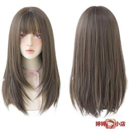 【小可國際購】假髮 女 短髮  假發女短發全頭逼真整頂女士假發套短直發真發高檔假發斜劉海圓臉 歷史價格詳細信息