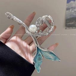 高級感金屬抓夾2023新款大號髮夾女后腦勺鯊魚夾氣質夾子頭飾髮卡凌雲閣髮飾 歷史價格詳細信息