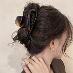 抓夾大號發量大發夾女后腦勺盤發鯊魚夾2024新款頭發夾子頭飾發卡 歷史價格詳細信息