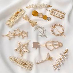 【熱賣】珍珠發夾一字夾少女復古劉海夾發飾網紅款ins發卡頭飾可愛側邊夾 歷史價格詳細信息