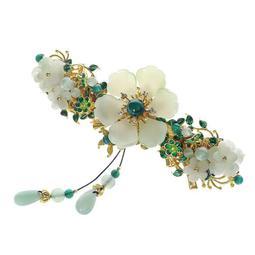 新款森系超仙羽毛新娘頭飾靈動水鑽娟紗髮叉手工拍照寫真樣片髮飾 歷史價格詳細信息