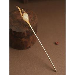 s925純銀發簪古風可盤發百搭纏花流蘇步搖漢服蝴蝶頭飾簪子一字簪-新店特惠 歷史價格詳細信息