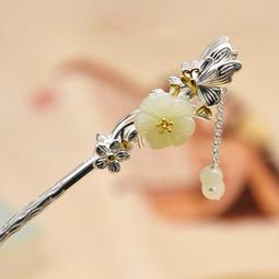 中國古風四大美女髮簪盤髮步搖流蘇簪子漢服旗袍頭飾新中式髮飾 歷史價格詳細信息