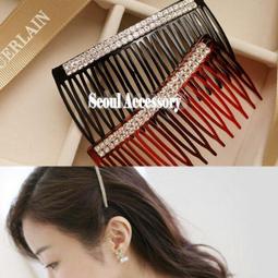 ☆韓國進口-氣質雅調 簡單雙圓圈水晶鑽緞帶髮圈/髮箍(800-57-1)星燦灰黑*(現貨) 歷史價格詳細信息