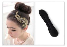 ．Pink Ann．新款進口海綿盤髮器/丸子頭/花苞頭/盤髮帶/非PVC塑膠盤/大號22.5cm網路最低價 歷史價格詳細信息