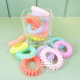 【馬卡龍色】電話線髮圈 韓系彈力無痕髮圈 不咬髮 素色人魚髮圈 包頭馬尾髮圈 韓系髮飾髮圈 電話線髮束 髮繩【鹿見小物】 歷史價格詳細信息