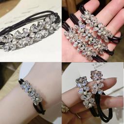 水鑽髮圈2023新款高端髮圈女扎馬尾高彈力耐用橡皮筋爆款網紅頭飾 歷史價格詳細信息