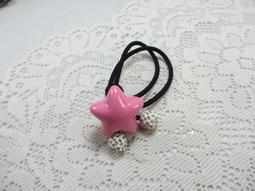 ~琴姐ㄉ店~F47E406~星星糖果水鑽打結雙條O型髮束,髮圈~紫 歷史價格詳細信息