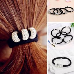 水鑽髮圈2023新款高端髮圈女扎馬尾高彈力耐用橡皮筋爆款網紅頭飾 歷史價格詳細信息