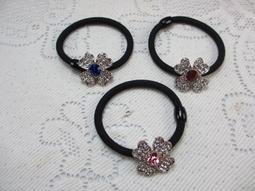 ~琴姐ㄉ店~F47E406~星星糖果水鑽打結雙條O型髮束,髮圈~紫 歷史價格詳細信息