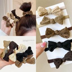 簡約無痕髮圈甜美彩色電話線髮圈扎頭髮繩女不傷發橡皮筋頭飾皮套 歷史價格詳細信息