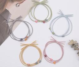 高彈力蝴蝶結髮圈 韓風ins打結髮繩 細版蝴蝶結彈力髮圈 時尚 日常百搭 小清新時尚髮飾馬卡龍純色打結髮圈【有一間.小舖 歷史價格詳細信息