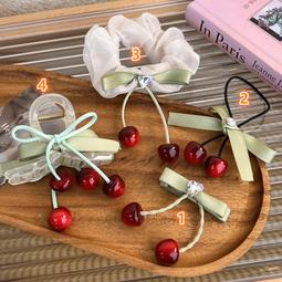 水鑽櫻桃髮圈 珍珠髮圈 可愛小清新髮飾 手環髮圈 韓系時尚流行飾品 兩用髮圈 水果造型髮束 優雅馬尾髮圈 髮繩 甜美頭飾 歷史價格詳細信息