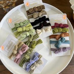 {朵朵韓飾} C1940 韓國直送(正韓)-氣質簡約海洋貼布彩色無接縫五件套髮束(五色) 歷史價格詳細信息