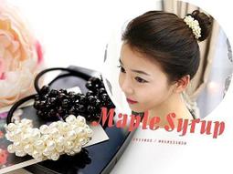 ☆韓國進口-氣質雅調 簡單雙圓圈水晶鑽緞帶髮圈/髮箍(800-57-1)星燦灰黑*(現貨) 歷史價格詳細信息