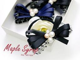 ☆韓國進口-經典氣質 珍珠鑽緞帶毛呢蝴蝶結髮束(59-1-8)藍* (多色可選) 現貨 歷史價格詳細信息