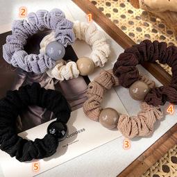 大腸髮圈【皺褶麻花造形大腸髮圈】韓國髮圈 條紋 質感 絲光 緞面 法式 多色 大腸髮束 髮圈 綁頭髮飾 馬尾 橡皮筋 歷史價格詳細信息