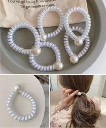 髮圈 電話線髮圈 髮束 髮飾 彈性髮圈 高彈力 韓版 髮繩 紮頭髮 橡皮筋 莫蘭迪 電話線髮圈 生活職人【P455】 歷史價格詳細信息