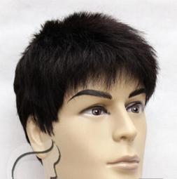 舞臺表演中老年人老爺爺假髮男假髮逼真爸爸短髮父親頭套花白假髮 歷史價格詳細信息