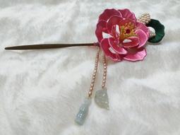 纏花髮簪桃花髮釵日常漢服配飾春仔花古風髮飾 歷史價格詳細信息