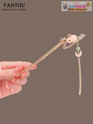 【血拼好貨】玉兔發簪女古風發飾簡約百搭簪子步搖高級感現代盤發發釵時尚頭飾 價格比較,價格查詢,歷史價格詳細信息