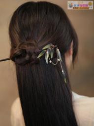 【血拼好貨】竹節木發簪女夏天簡約現代旗袍簪子高級感古風珍珠長流蘇步搖發釵 歷史價格詳細信息