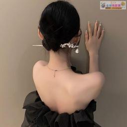 【血拼好貨】珍珠高級感黑色木質盤發簪子古風女生漢服丸子頭發飾簡約氣質步搖 歷史價格詳細信息