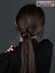 【血拼好貨】加長發簪高級感木簪古風黑檀木發釵簪子長款新中式盤發頭飾女旗袍 歷史價格詳細信息