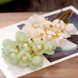 台灣現貨漢服頭飾配飾 簪子 夏天古風發簪簡約現代高級感珍珠髮釵女旗袍釵子發張簪子盤發木簪  露天市集  全台最大的網路購 歷史價格詳細信息