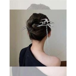 氣質銀色竹葉流蘇步搖髮簪古風高級感簪子女夏季盤發頭飾漢配飾  露天市集  全臺最大的網路購物市集  露天市集 歷史價格詳細信息