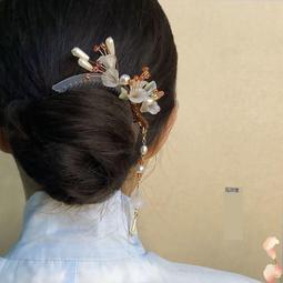 新品 梔子花梳子 漢配飾 髮飾 古風發梳 盤發旗袍髮飾 髮釵 飾品  露天市集  全臺最大的網路購物市集 歷史價格詳細信息