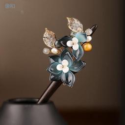 髮簪黑檀木古風發簪女步搖盤發發飾簪子旂袍漢送女友禮物中國風頭飾髮飾    路購 歷史價格詳細信息