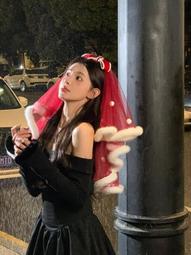 紅色蝴蝶結髮飾 新娘飾品 造型 禮服 宴會 歷史價格詳細信息