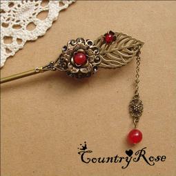 【好康】紅色流蘇髮簪頭飾盤髮簪子古風舞臺演出旗袍中式中國風步搖民族風 歷史價格詳細信息