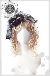 ＊mini &amp; PUNK LOLO＊GLP歐式女王羽毛網紗頭飾(黑)華麗登場！ 歷史價格詳細信息