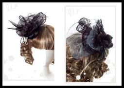 ＊mini &amp; PUNK LOLO＊GLP歐式女王羽毛網紗頭飾(黑)華麗登場！ 歷史價格詳細信息