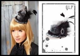 ＊mini &amp; PUNK LOLO＊GLP歐式女王羽毛網紗頭飾(黑)華麗登場！ 歷史價格詳細信息